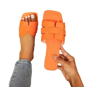 Sandale fără mâneci pentru femei, culoare solidă, pantofi de vară cu vârful deschis, casual, plate, confortabile, antiderapante, versatile