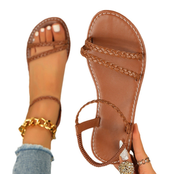 Γυναικεία και γυναικεία παπούτσια, μοντέρνα γιορτινά παπούτσια υψηλής αισθητικής, με επίπεδη σόλα και τακούνι, slip flops, slim εμφάνιση για ταξίδια, άνετα σανδάλια για εξωτερικές εμφανίσεις