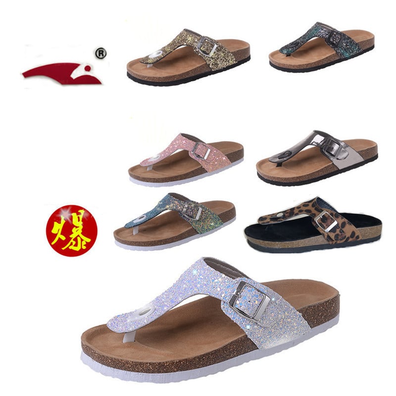 Nové letné pánske sandále z roku 2025, plážové korkové papuče Trbottomyy, domáca obuv s hrubou podrážkou, várka výrobcu