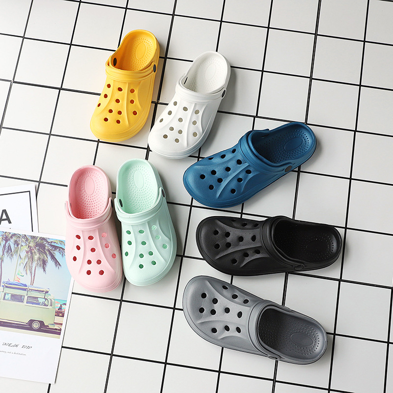 Sandale de vară pentru femei, noi, în aer liber, cu găuri, respirabile, pantofi de grădină pentru cupluri, pantofi de plutire, en-gros din fabrică pentru asistente medicale