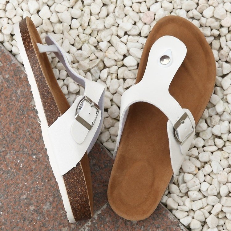 Výrobcovia z Amazonu na sklade, letné cezhraničné korkové žabky pre milovníkov pánskej a dámskej obuvi, plážové sandále