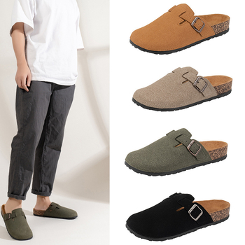 Drveno dno Bucken Baotou papuče za stopala kućne ležerne modne papuče 2025 nove prekogranične papuče za veće veličine veleprodaja