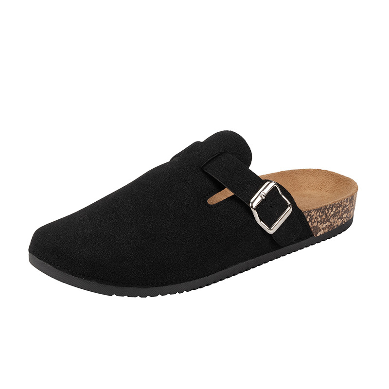 Drveno dno Bucken Baotou papuče za stopala kućne ležerne modne papuče 2025 nove prekogranične papuče za veće veličine veleprodaja