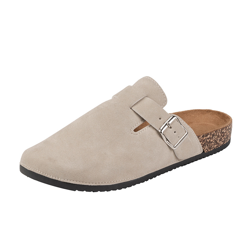 Drveno dno Bucken Baotou papuče za stopala kućne ležerne modne papuče 2025 nove prekogranične papuče za veće veličine veleprodaja