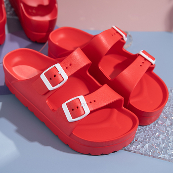 Γυναικεία παπούτσια 2023 Καλοκαίρι νέα μόδα παντελόνια με χοντρή σόλα, αντιολισθητικές παντόφλες Boken, casual σανδάλια θαλάσσης