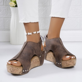 Sandale romane cu platformă retro pentru femei, cu talpă groasă, stil european și american, pentru vară, comerț exterior, noi