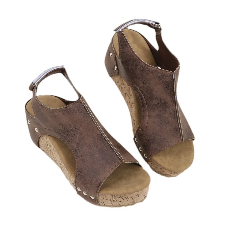 Sandale romane cu platformă retro pentru femei, cu talpă groasă, stil european și american, pentru vară, comerț exterior, noi