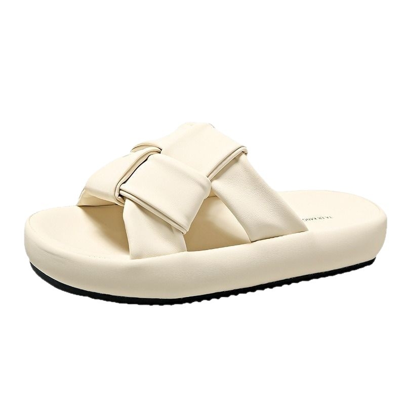 Sandale s mekim potplatom za žene, nove ženske papuče s debelim potplatom za ljeto 2025., visoke sandale za plažu, ležerne japanke s debelim potplatom