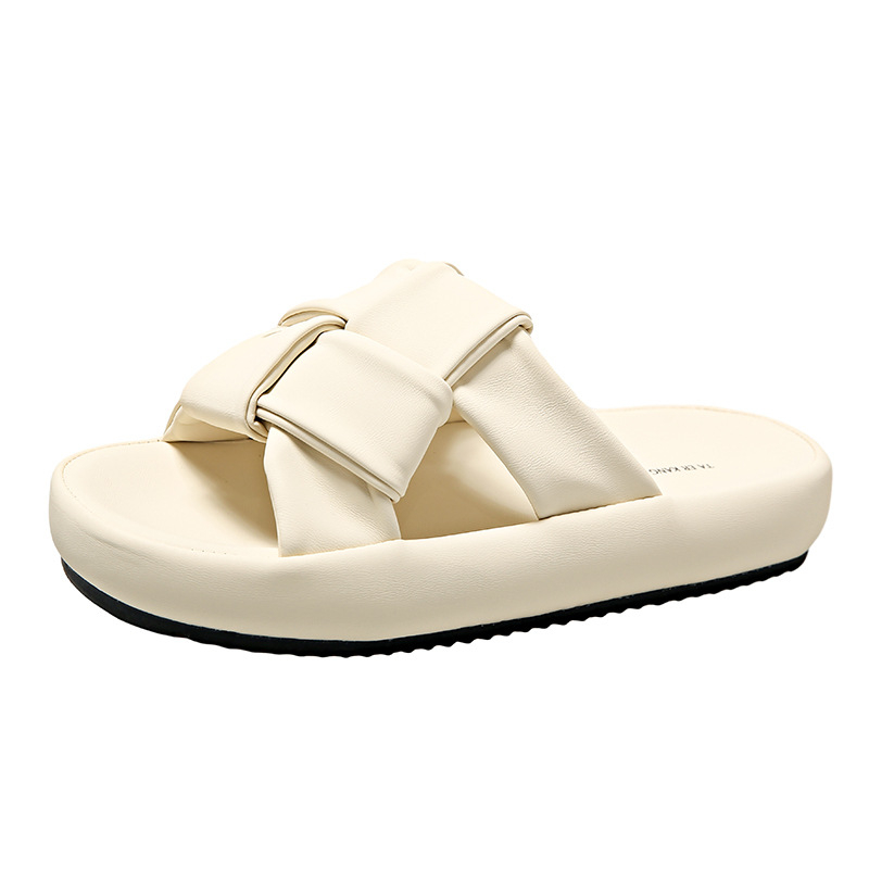 Sandale s mekim potplatom za žene, nove ženske papuče s debelim potplatom za ljeto 2025., visoke sandale za plažu, ležerne japanke s debelim potplatom