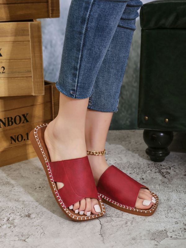 Pantofi de plajă cu gură de pește, cu fund plat, mărime plus, pentru femei, transfrontalieri, cu pantofi de damă, 2025, confortabili, pentru exterior, cu pantofi de damă