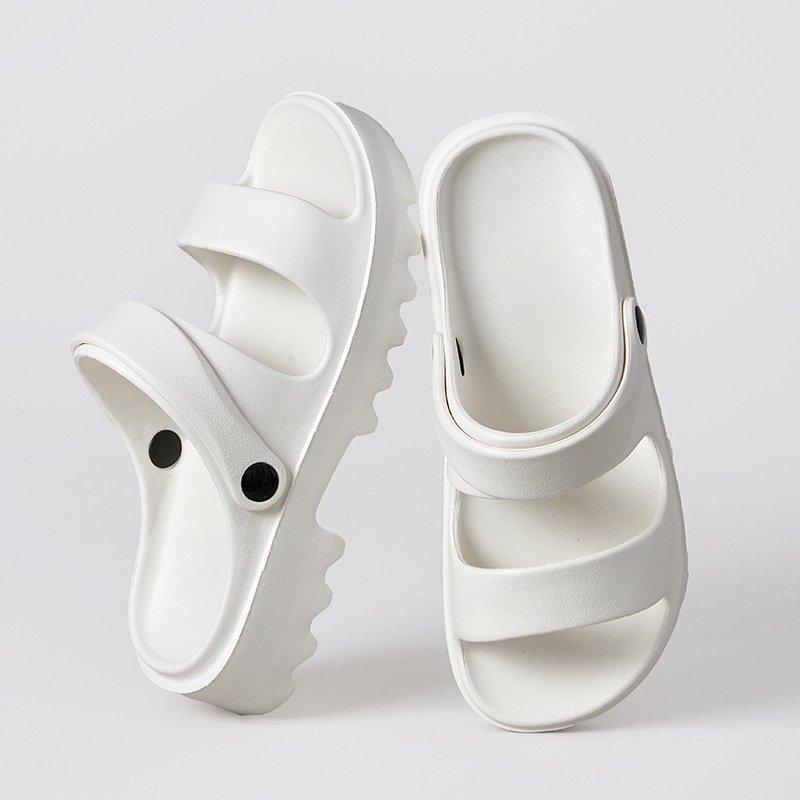 Európske a americké sandále a papuče 2024 nové letné vysoko kvalitné ležérne oblečenie s hrubou podrážkou 5CM, dámske pánske topánky na outdoorové nosenie