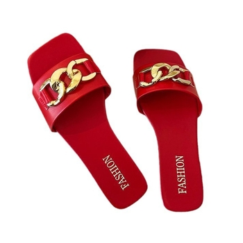 Letné nové papuče z umelej kože s plochým podpätkom a prackou, veľké rozmery, veľkosť 24, nové, slipové, s štvorcovou špičkou, s otočnou prackou