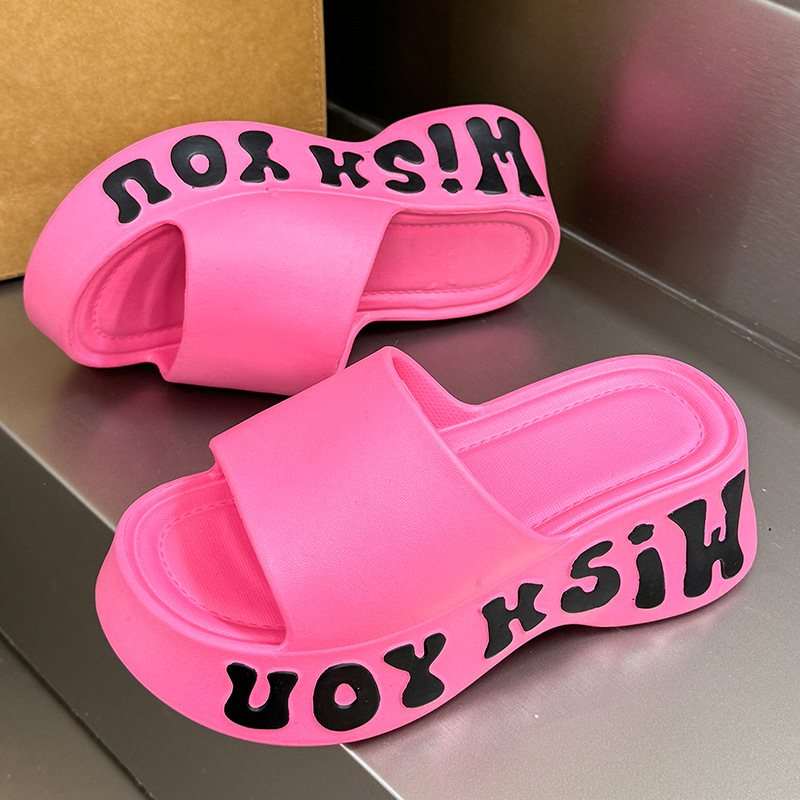 Prekogranične Eva papuče s debelim potplatom za žensku ljetnu vanjsku odjeću, slatke korejske stilske neklizajuće kućanske japanke s mekim potplatom, cipele za plažu