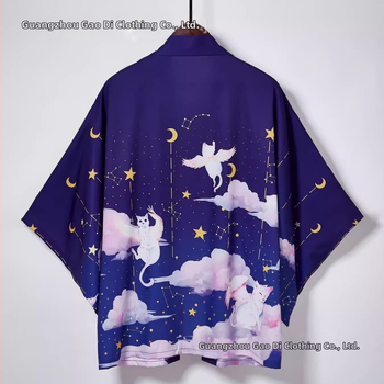 2024 Amazon Cross-BorD Νέα Ιαπωνική Κιμονό με Τρισδιάστατη Εκτύπωση, Ανδρική και Γυναικεία Πιτζάμα με Κάπα CarDigan Καλοκαίρι