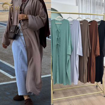 2024Loriya AliExpress Amazon Dubai Party Party kitsa vöökohaga paeltega kardigankleit LR883