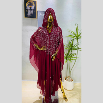 Γυναικείο σάλι με μανίκια τρομπέτας και στρας με πούλιες του 2025, κομψό, σε φαρδιά γραμμή