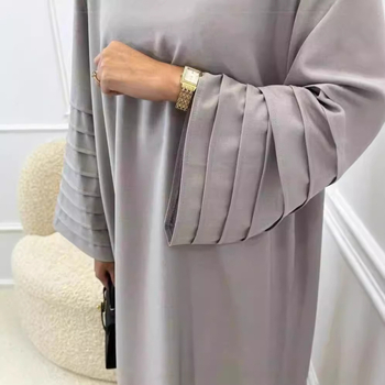 AliExpress Amazon Ντουμπάι Μέση Ανατολή Τουρκία Φόρεμα με φαρδιά στρογγυλή λαιμόκοψη, γυναικείο κομψό φόρεμα K207