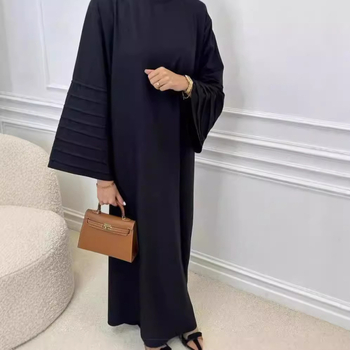 AliExpress Amazon Ντουμπάι Μέση Ανατολή Τουρκία Φόρεμα με φαρδιά στρογγυλή λαιμόκοψη, γυναικείο κομψό φόρεμα K207