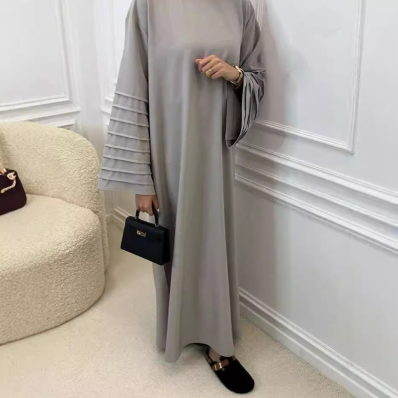 AliExpress Amazon Dubai Tuvie Austrumi Turcija Brīva apaļa kakla kleita sievietēm Eleganta kleita K207