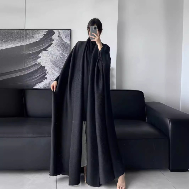 Naiste sügis-talvine volditud 2024. aasta uus mantel Euroopast ja Ameerika Ühendriikidest, piiriülene moetemperament, universaalne pikendatud trenšmantel