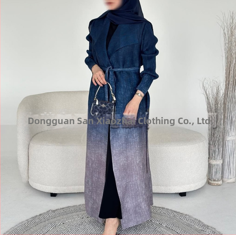 Miyake Gradient Side Middle East Coat Coat Nail Buckle Muscle Fashion Cardigan Live Explosions на склад Robe