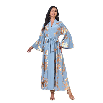 MT174 Εξωτερικό Εμπόριο Γυναικών στη Μέση Ανατολή Μουσουλμανικών Γυναικών Μακρύ Φόρεμα Ευρωπαϊκής και Αμερικανικής Μόδας Νέο Χάλκινο Βραδινό Φόρεμα dress ins