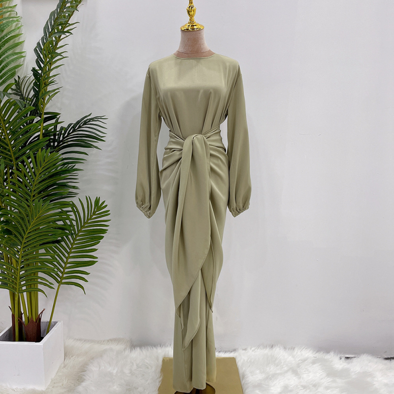 2023Loriya Aliexpress Ebay Euroopa ja Ameerika Dubai Türgi hommikumantli pehme kaheosaline kleit Lr590