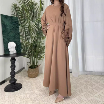 Európai és amerikai külkereskedelmi, határokon átnyúló, exkluzív, új, egyszínű, virágmintás, csipkés, ujjú, cipzáras, plus size női ruházat