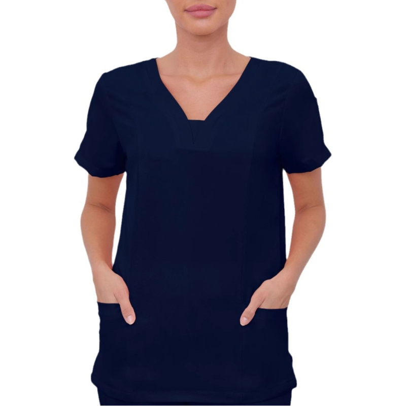 Pesuriided V-kaelusega pluusid hambaarstile, õele, kirurgilistele riietele, meeste ja naiste lühikeste varrukatega, elastsed, kiiresti kuivavad õe riided