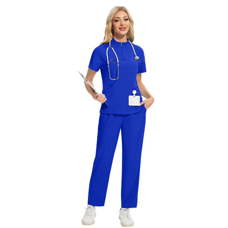 Mehed ja naised õhukese kraega, ühevärviline, kiiresti kuivav ilusalongi hooldekodu Euroopas ja Ameerika Ühendriikides müüdavate kombinesoonidega, käsitsi pestavad riided.