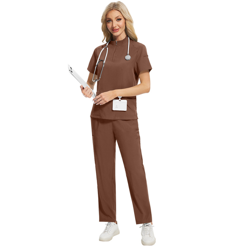 Mehed ja naised õhukese kraega, ühevärviline, kiiresti kuivav ilusalongi hooldekodu Euroopas ja Ameerika Ühendriikides müüdavate kombinesoonidega, käsitsi pestavad riided.