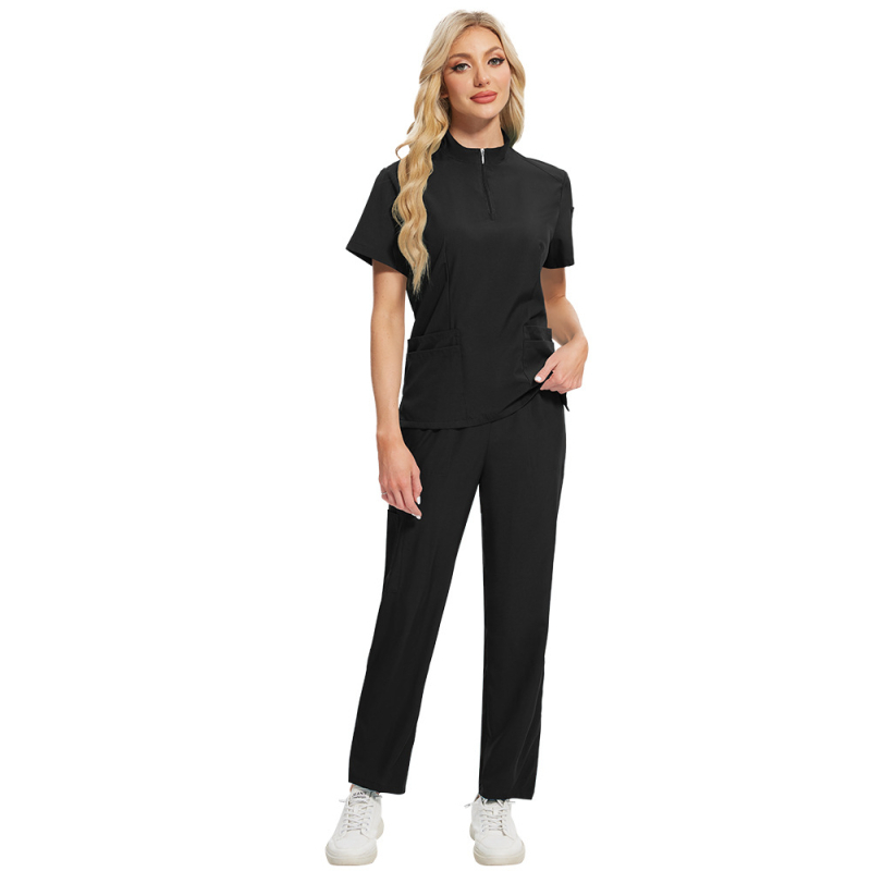 Mehed ja naised õhukese kraega, ühevärviline, kiiresti kuivav ilusalongi hooldekodu Euroopas ja Ameerika Ühendriikides müüdavate kombinesoonidega, käsitsi pestavad riided.