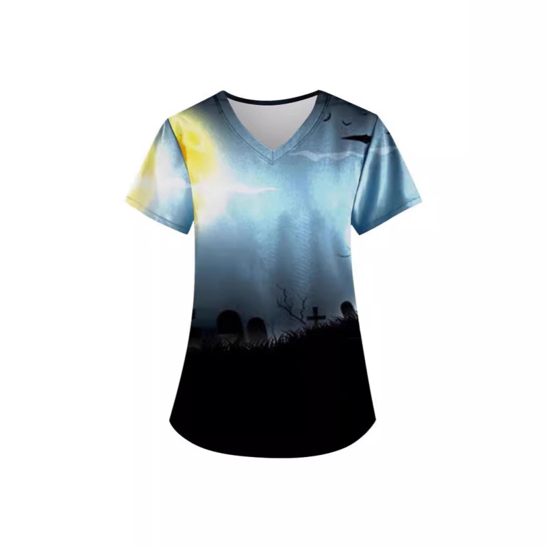 2025. aasta piiriülese väliskaubanduse halloweeni trükiseeria 3DV kraega õendusriided temu kuum müük