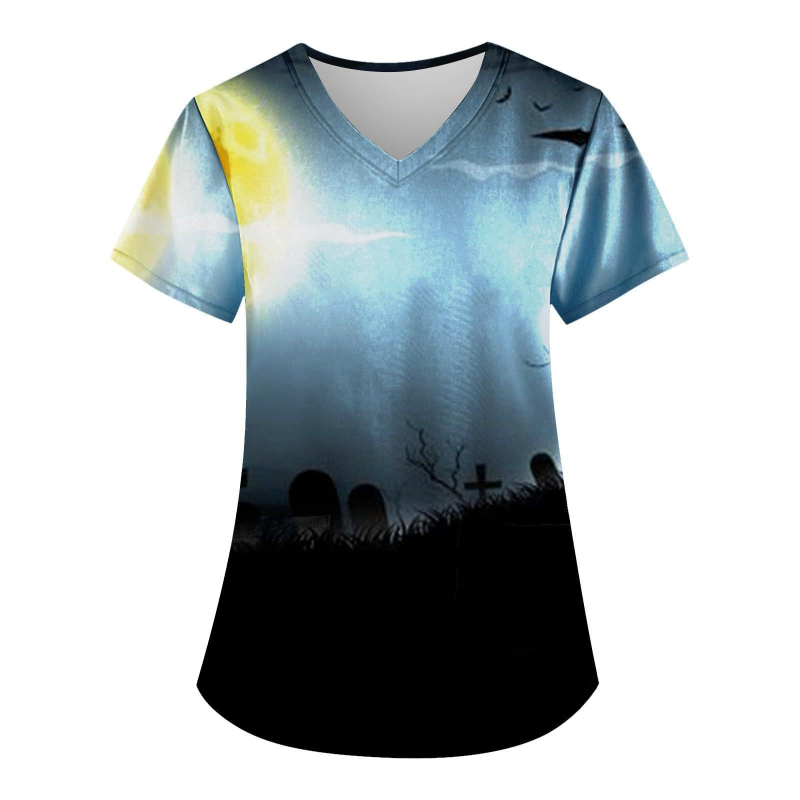 2025. aasta piiriülese väliskaubanduse halloweeni trükiseeria 3DV kraega õendusriided temu kuum müük