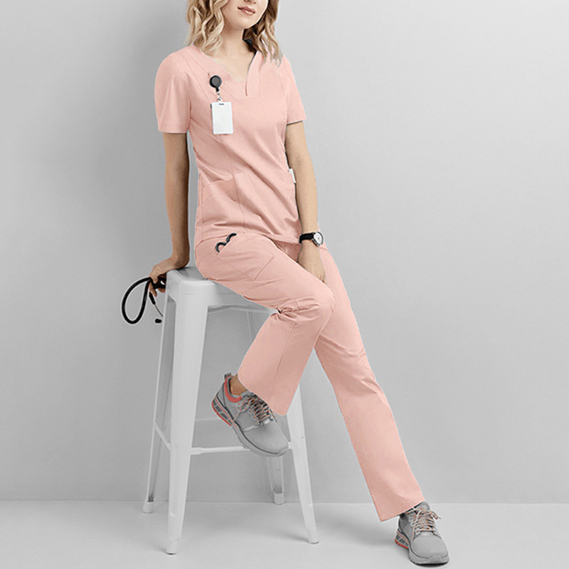 Piiriülesed kätepesuriided Lühikeste varrukatega püksid Õdede riided, elastsed, kiiresti kuivavad, isoleerivad riided Kirurgilised riided Stomatoloogia tööriided