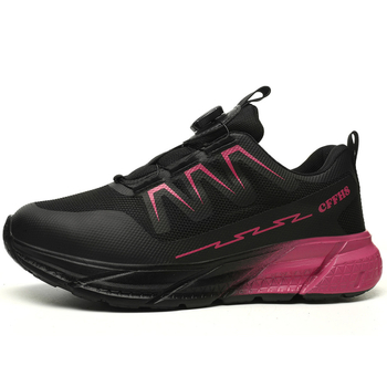 Naujo stiliaus apsauginiai batai moterims, atsparūs pradūrimui, plieniniais pirštais, apsauginiai batai, skraidantys austi, lengvi, neslystantys apsauginiai darbo batai