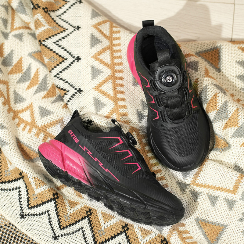 Naujo stiliaus apsauginiai batai moterims, atsparūs pradūrimui, plieniniais pirštais, apsauginiai batai, skraidantys austi, lengvi, neslystantys apsauginiai darbo batai