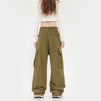 OREETA, salopetă Maillard, stil sol uzat, marcă de modă, salopetă cu picior larg, salopetă vintage americană, salopetă bărbătească