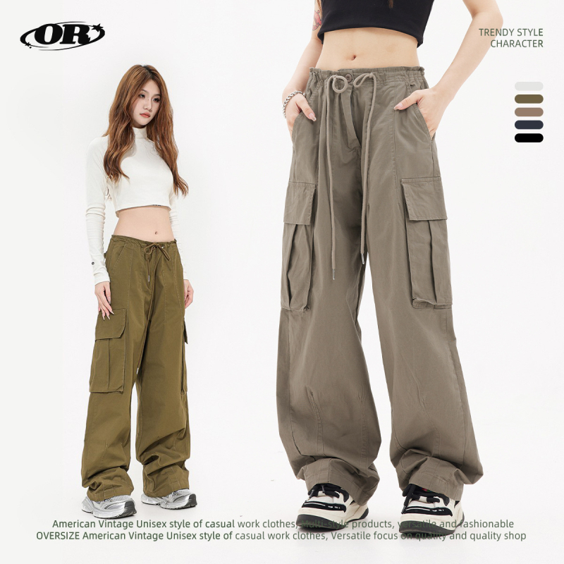 OREETA, salopetă Maillard, stil sol uzat, marcă de modă, salopetă cu picior larg, salopetă vintage americană, salopetă bărbătească