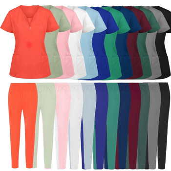 Naiste ilusalongi tööriided operatsioonisaal kätepesu riiete pesemine lühikeste varrukatega arst elastne koorimisülikond väliskaubandus