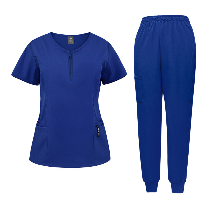 Naiste ilusalongi tööriided operatsioonisaal kätepesu riiete pesemine lühikeste varrukatega arst elastne koorimisülikond väliskaubandus