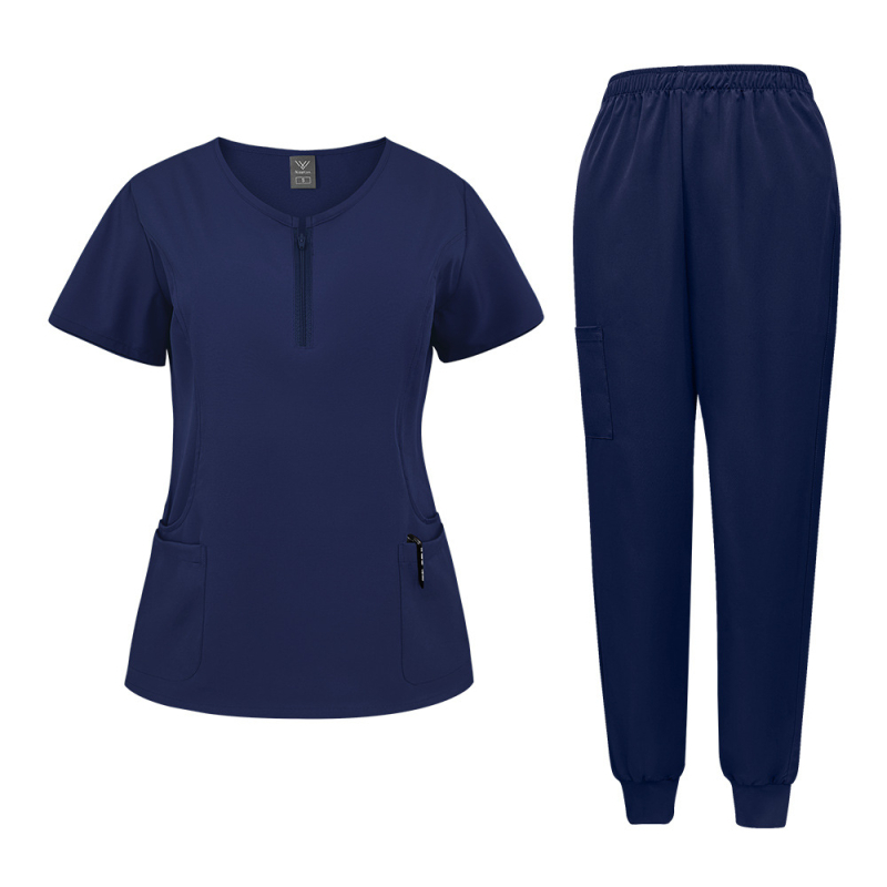 Naiste ilusalongi tööriided operatsioonisaal kätepesu riiete pesemine lühikeste varrukatega arst elastne koorimisülikond väliskaubandus