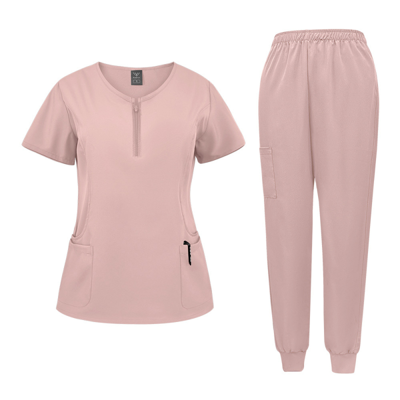 Naiste ilusalongi tööriided operatsioonisaal kätepesu riiete pesemine lühikeste varrukatega arst elastne koorimisülikond väliskaubandus