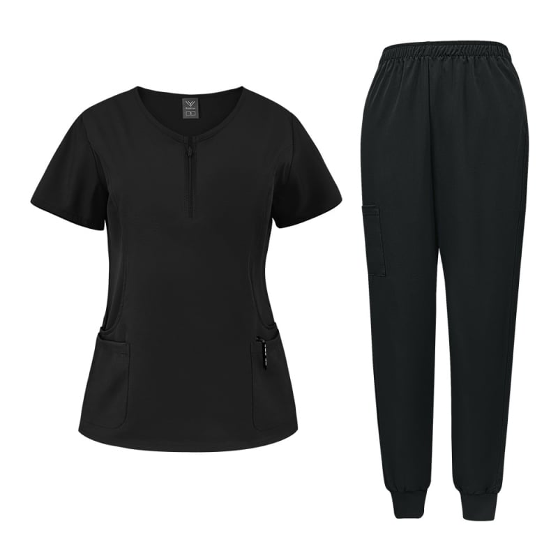 Naiste ilusalongi tööriided operatsioonisaal kätepesu riiete pesemine lühikeste varrukatega arst elastne koorimisülikond väliskaubandus