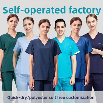 Meditsiiniline ilu Käsipesuriided Naiste operatsioonitoa riided Kirurgilised riided Harja kätepesuriided Lühikeste varrukatega ülikond Hambaravi Hambaarst Tööriided