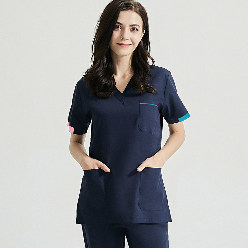 Meditsiiniline ilu Käsipesuriided Naiste operatsioonitoa riided Kirurgilised riided Harja kätepesuriided Lühikeste varrukatega ülikond Hambaravi Hambaarst Tööriided