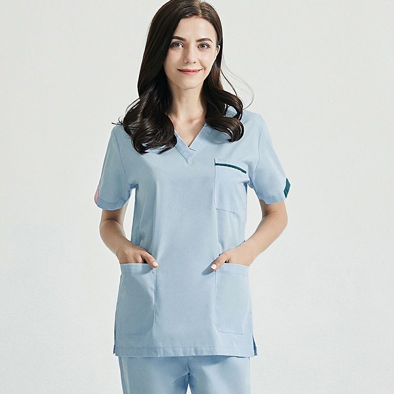 Meditsiiniline ilu Käsipesuriided Naiste operatsioonitoa riided Kirurgilised riided Harja kätepesuriided Lühikeste varrukatega ülikond Hambaravi Hambaarst Tööriided