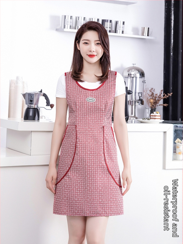 Liemenė, liemenės stiliaus, nauja prijuostė, vandeniui ir aliejui atspari virtuvė, darbo drabužiai, maitinimo paslaugos moterims, korėjietiško stiliaus, gražus juosmuo.