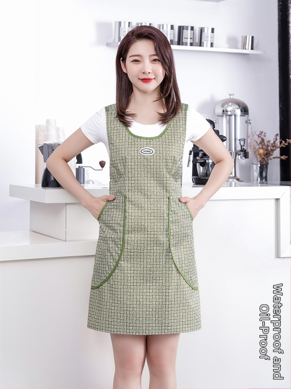 Liemenė, liemenės stiliaus, nauja prijuostė, vandeniui ir aliejui atspari virtuvė, darbo drabužiai, maitinimo paslaugos moterims, korėjietiško stiliaus, gražus juosmuo.