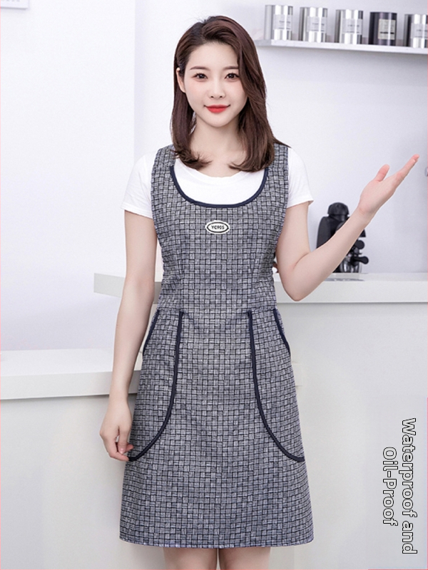 Liemenė, liemenės stiliaus, nauja prijuostė, vandeniui ir aliejui atspari virtuvė, darbo drabužiai, maitinimo paslaugos moterims, korėjietiško stiliaus, gražus juosmuo.